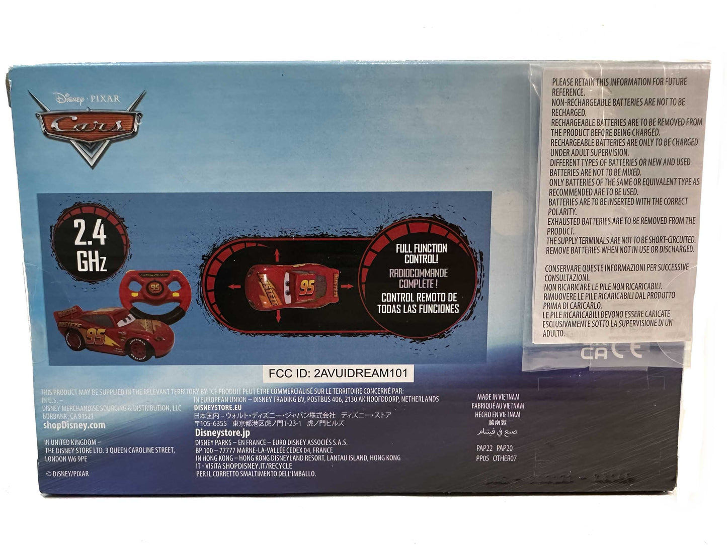 【フロリダディズニー】LIGHTNING McQUEEN 6"RC CAR