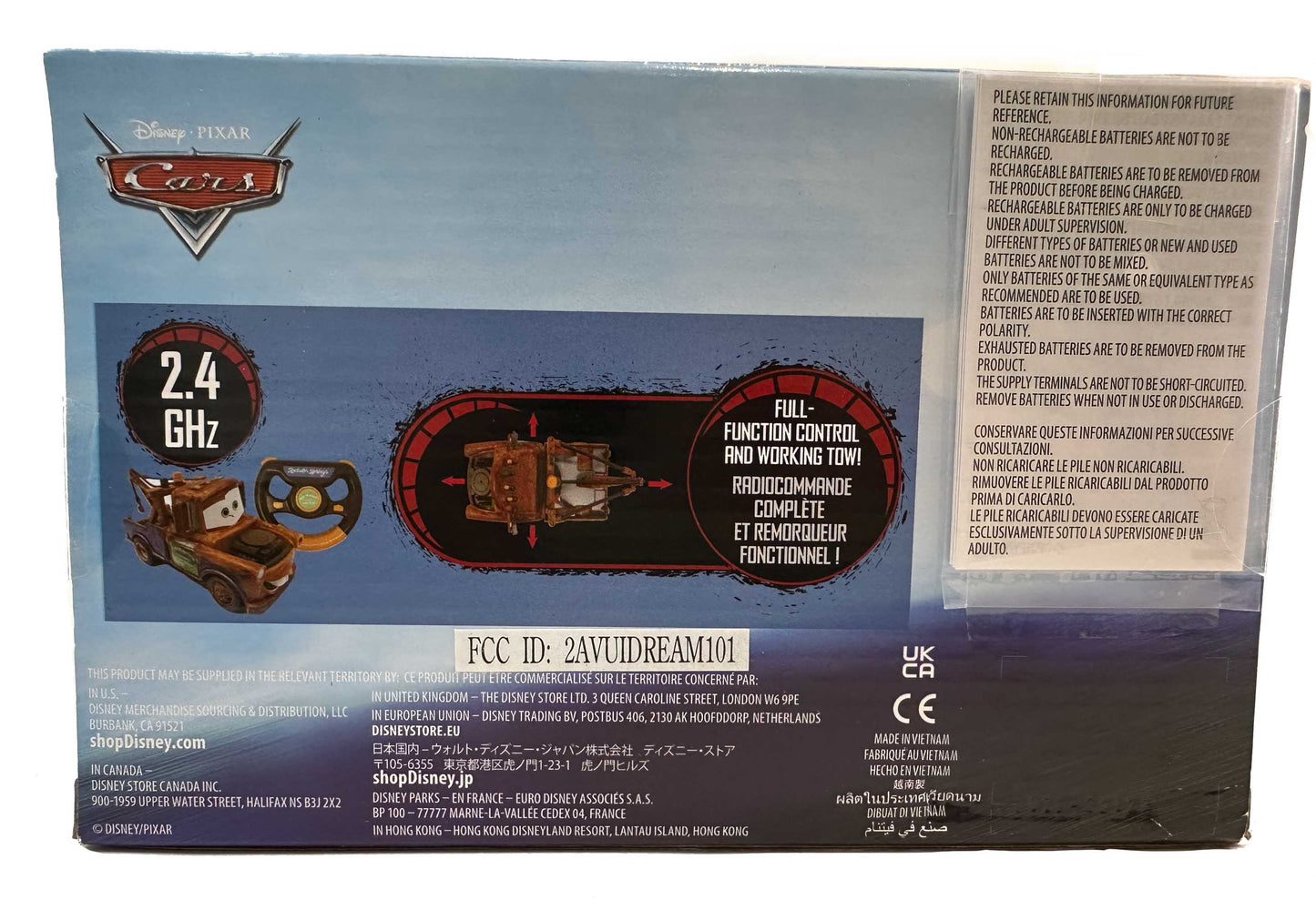 【フロリダディズニー】MATER 6"RC CAR