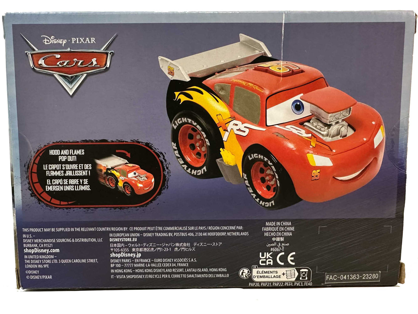 【フロリダディズニー】PUSH&GO LIGHTNING McQUEEN