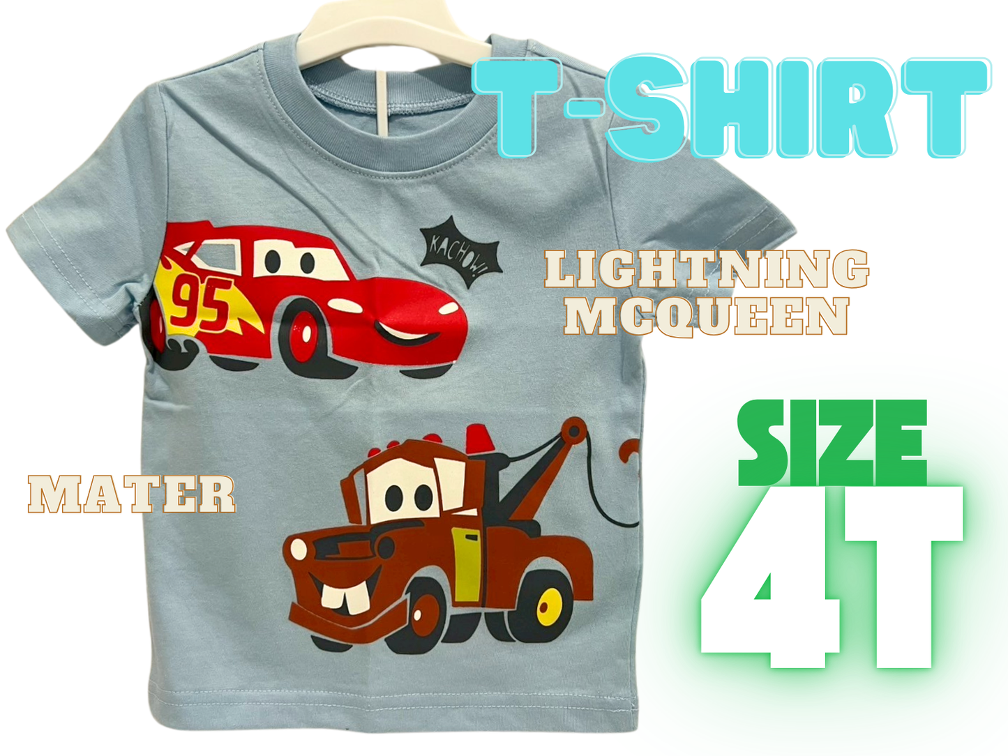 【青Tシャツ】カーズ(サイズ4T)