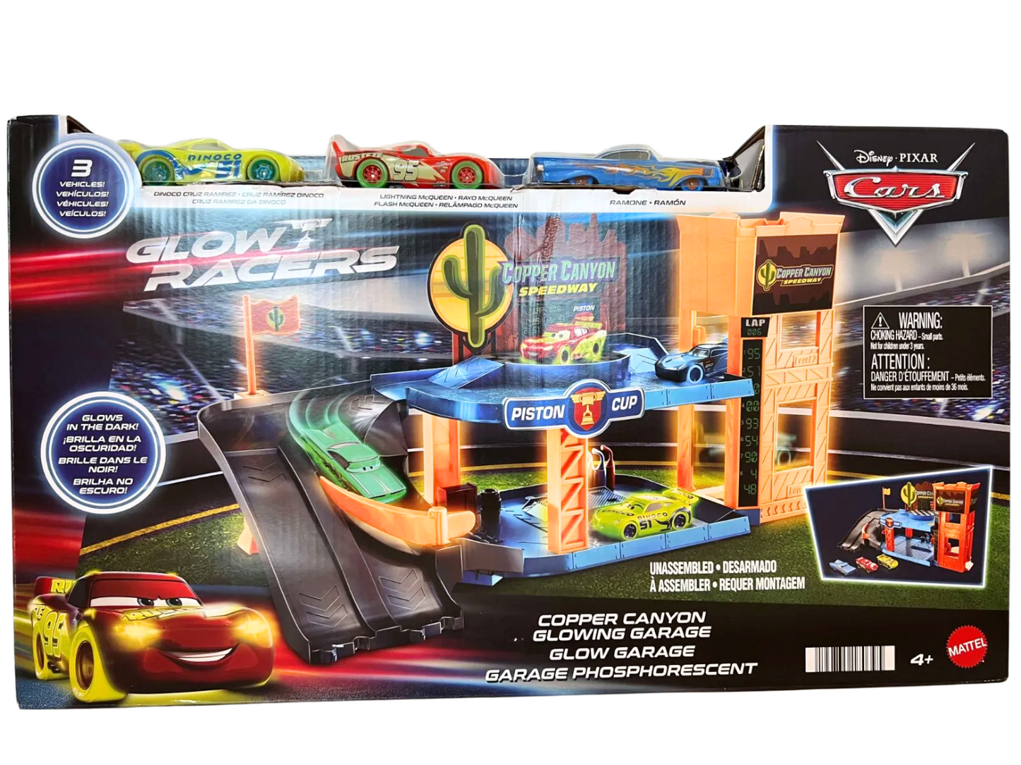 【GLOW RACERS】COPPER CANYON GLOWING GARAGE プレイセット(2023)