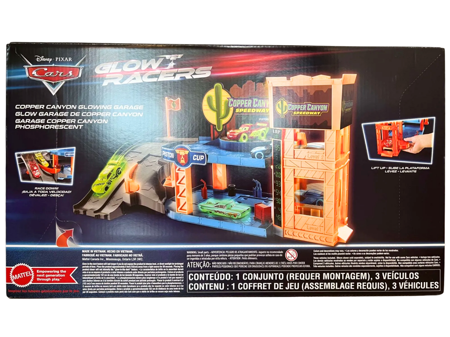 【GLOW RACERS】COPPER CANYON GLOWING GARAGE プレイセット(2023)