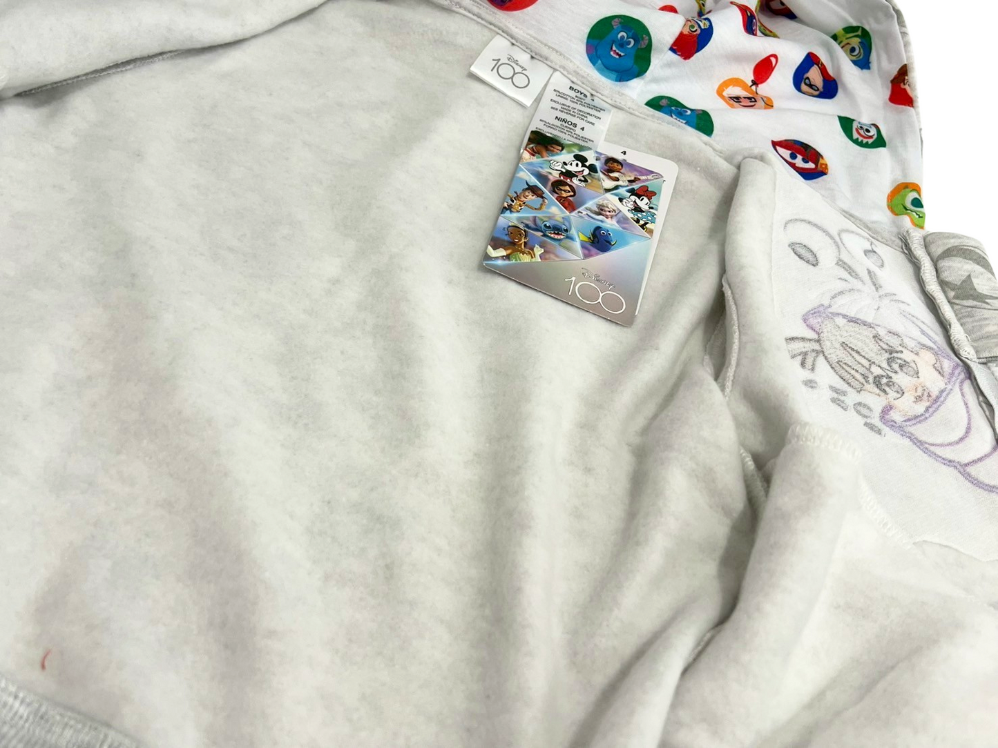 【パーカー】Disney100 グレーパーカー(サイズ6T)