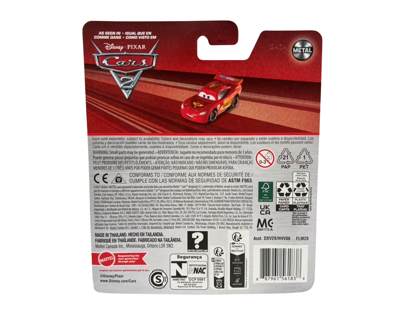 LIGHTNING McQUEEN WITH RACING WHEELS(CARS2)(2024)