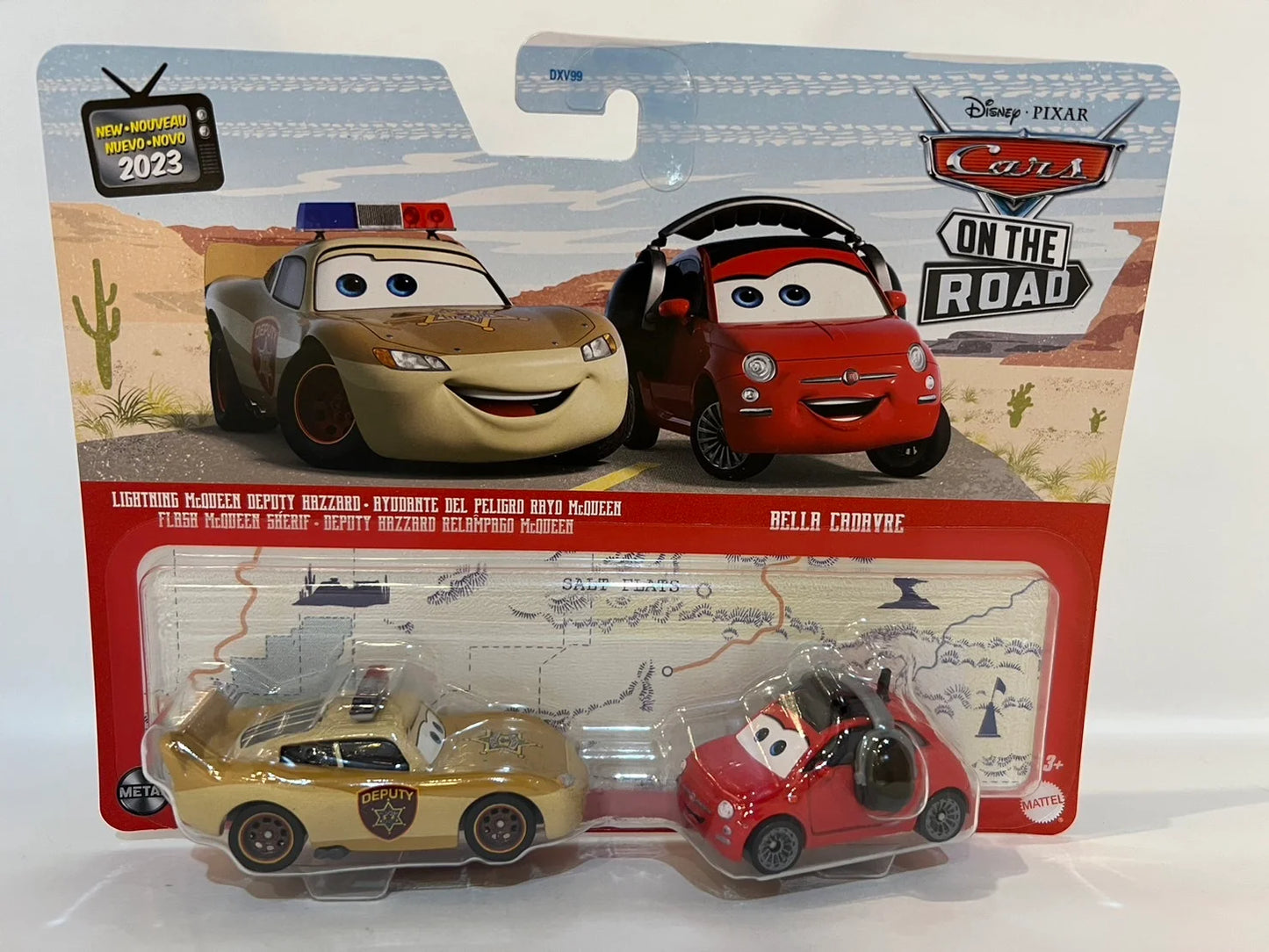 LIGHTNING McQUEEN DEPUTY HAZARD & BELLA CADAVRE(ON THE ROAD 2023)