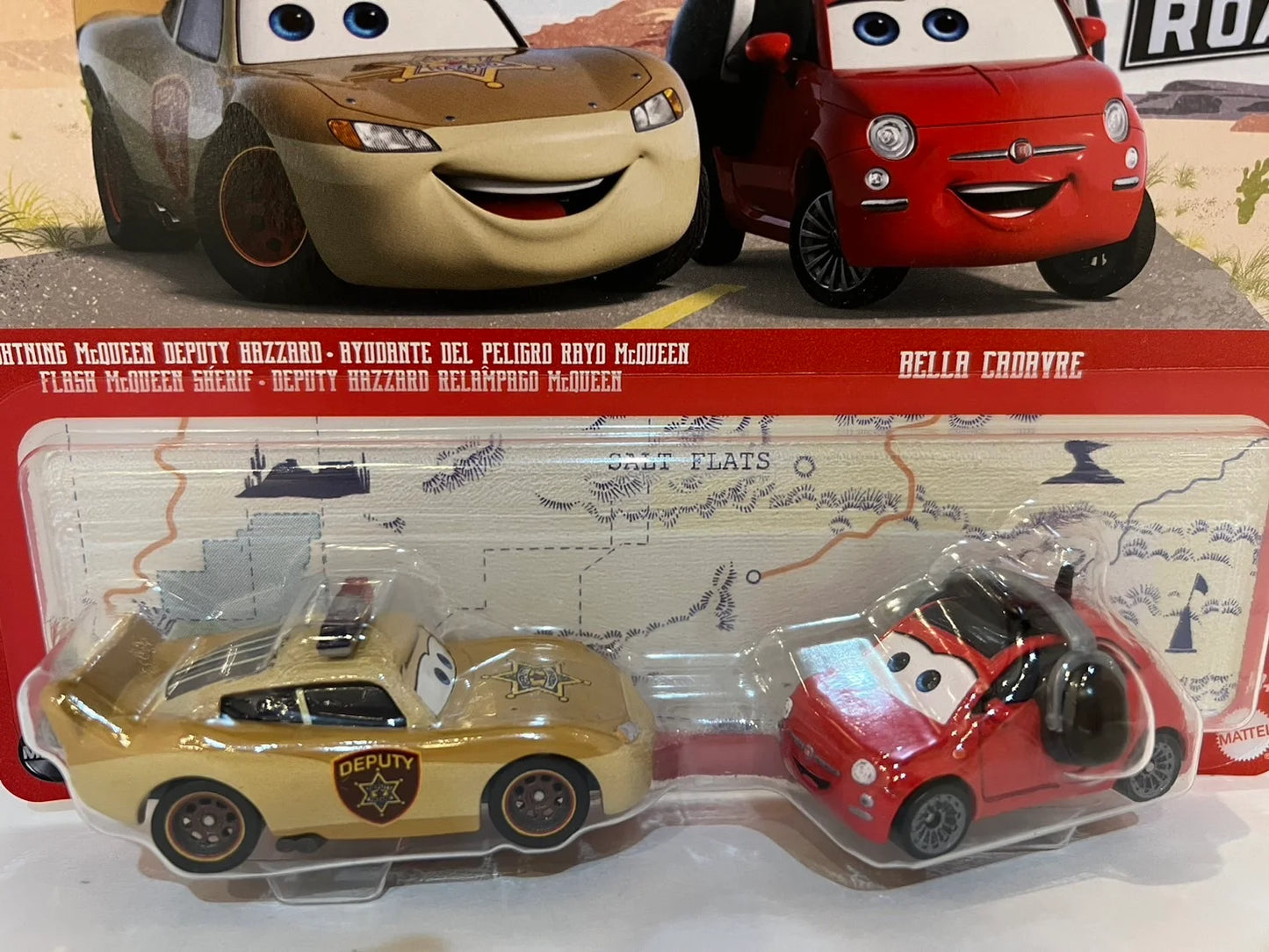 LIGHTNING McQUEEN DEPUTY HAZARD & BELLA CADAVRE(ON THE ROAD 2023)
