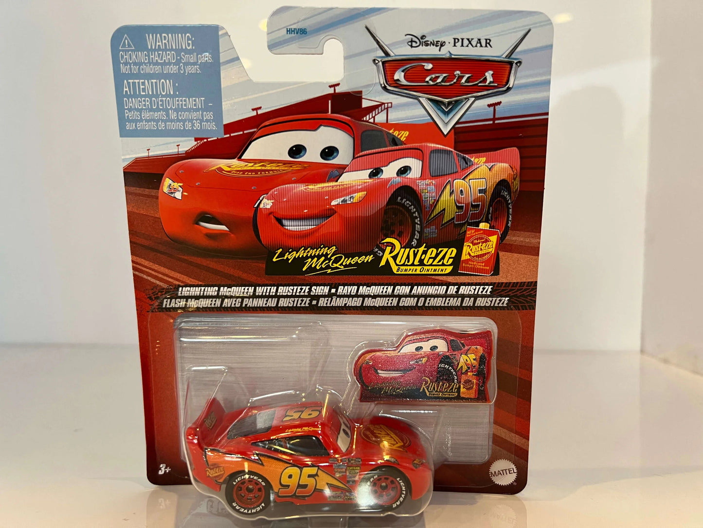 LIGHTNING McQUEEN WITH RUSTEZE SIGN (2022)