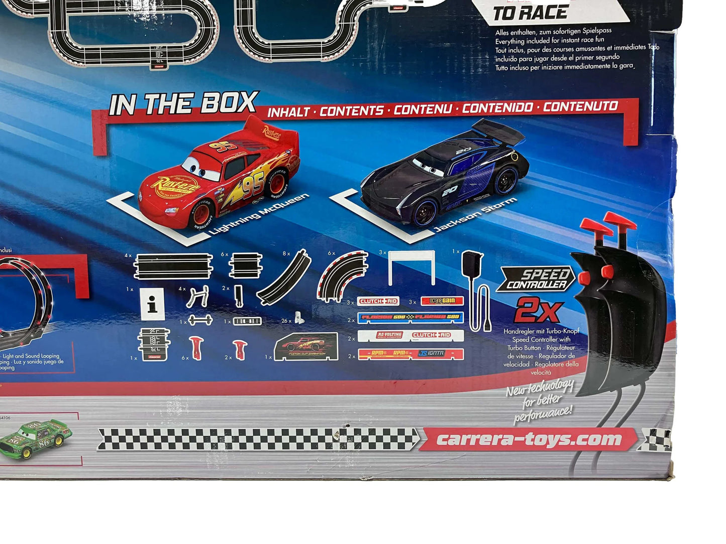 【Carrera Go!!!】SPEED CHALLENGE! スロットカー(マックィーン&ジャクソンストーム付)