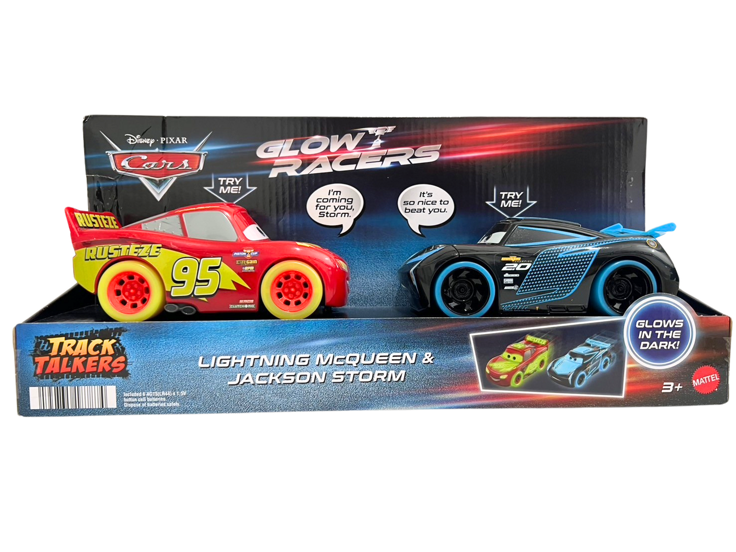 【GLOW RACERS】【TRACK TALKERS】LIGHTNING McQueeN & JACKSON STORM(2024)