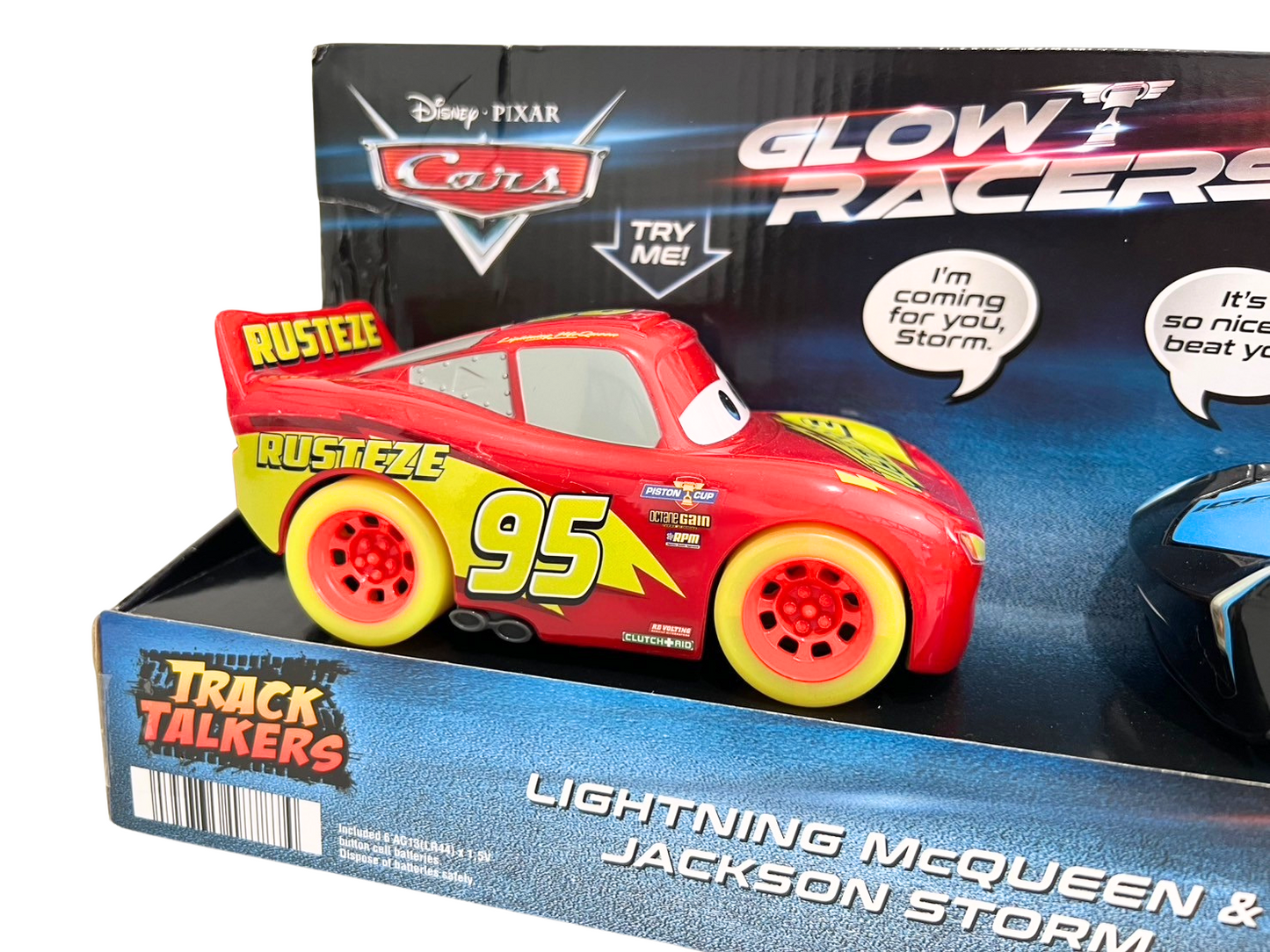 【GLOW RACERS】【TRACK TALKERS】LIGHTNING McQueeN & JACKSON STORM(2024)