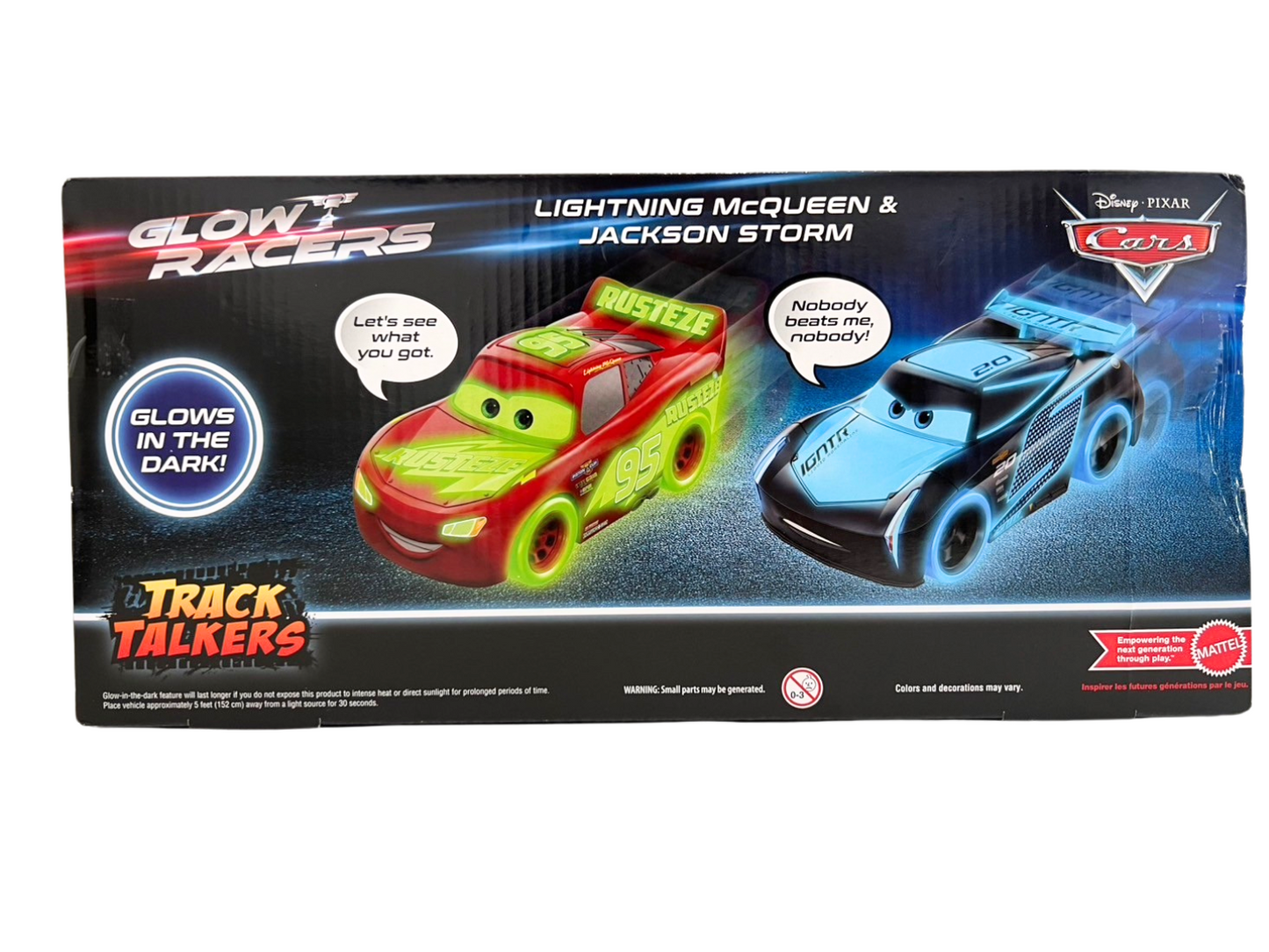 【GLOW RACERS】【TRACK TALKERS】LIGHTNING McQueeN & JACKSON STORM(2024)