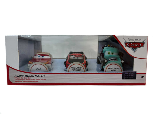 【フロリダディズニー】3-PACK DIECAST SET(DEX／HEAVY METAL LIGHTNING McQUEEN／HEAVY METAL MATER)
