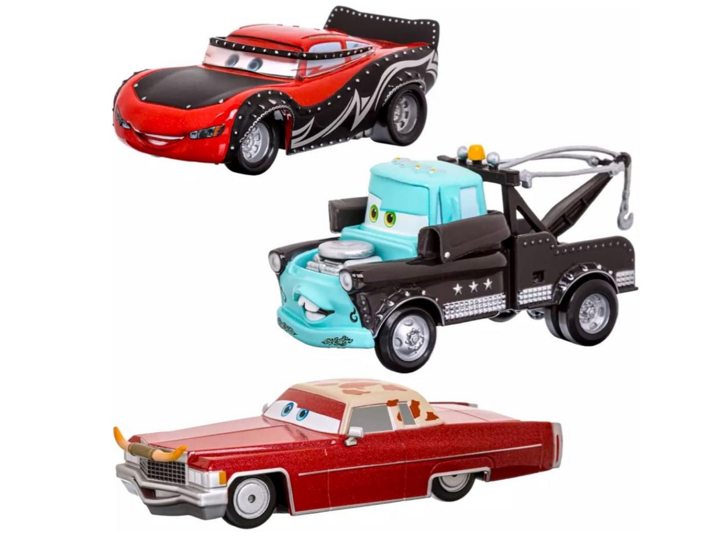 【フロリダディズニー】3-PACK DIECAST SET(DEX／HEAVY METAL LIGHTNING McQUEEN／HEAVY METAL MATER)