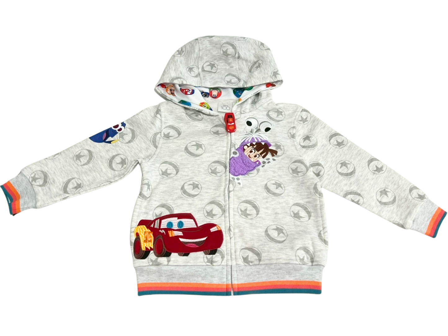 【パーカー】Disney100 グレーパーカー（サイズ6T）